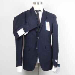 36R Kenneth‎ Cole Men's 2-pc Suit Slim Suit Jacket Pants 29Wx32L Navy E05591